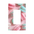 thumbnail image 1 of Disketp Pastel Macarons Delight Decorative Light Switch or Outlet Wall Plate with Safety Cover-Style U, 1 of 6