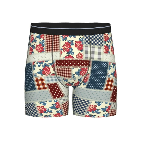 Disketp Patchwork In Country Style Men's Boxer Briefs Men’s Underwear Boxer Briefs for Men