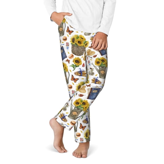 Disketp Picnic for Teenagers' Pajama Pants ,Lounge Pants Teen joggers Ideal for Home, School, or Sports-Medium