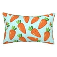 thumbnail image 1 of Disketp Pillow Covers Cartoon Carrot Pattern Throw Pillow Case Cushion Covers,Cushion For Bedroom,Couch,Home-14"X20", 1 of 8