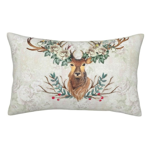 Disketp Pillow Covers Classy Deer Pattern Throw Pillow Case Cushion Covers,Cushion For Bedroom,Couch,Home-14"X20"