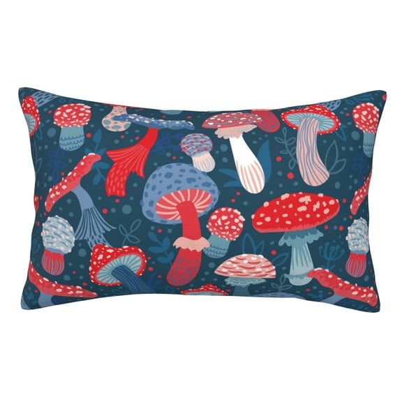 Disketp Pillow Covers Colorful Mushrooms Pattern Throw Pillow Case Cushion Covers,Cushion For Bedroom,Couch,Home-20"X30"