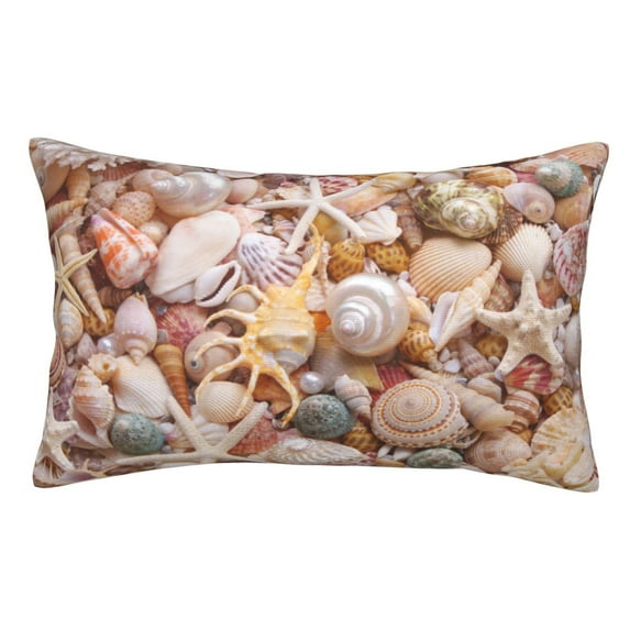 Disketp Pillow Covers Colorful Seashells Pattern Throw Pillow Case Cushion Covers,Cushion For Bedroom,Couch,Home-16"X24"