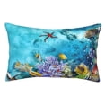 thumbnail image 1 of Disketp Pillow Covers Corals And Tropical Fish Pattern Throw Pillow Case Cushion Covers,Cushion For Bedroom,Couch,Home-16"X24", 1 of 9