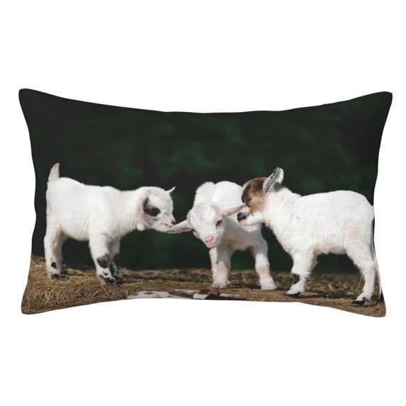 Disketp Pillow Covers Cute Goat Baby Pattern Throw Pillow Case Cushion Covers,Cushion For Bedroom,Couch,Home-20"X30"