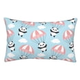 thumbnail image 1 of Disketp Pillow Covers Cute Panda Flying In The Sky Pattern Throw Pillow Case Cushion Covers,Cushion For Bedroom,Couch,Home-14"X20", 1 of 9