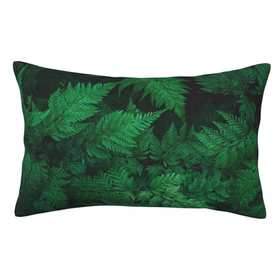 Disketp Pillow Covers Green Leave Fern Pattern Throw Pillow Case Cushion Covers,Cushion For Bedroom,Couch,Home-14"X20"