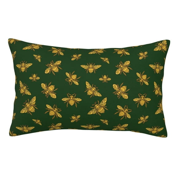Disketp Pillow Covers Hohey Bee Pattern Throw Pillow Case Cushion Covers,Cushion For Bedroom,Couch,Home-14"X20"