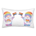 thumbnail image 1 of Disketp Pillow Covers Lgbt Gnomes Pattern Throw Pillow Case Cushion Covers,Cushion For Bedroom,Couch,Home-14"X20", 1 of 8