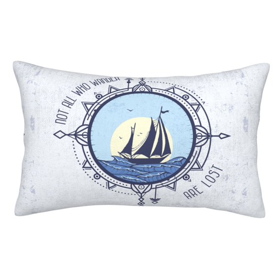 Disketp Pillow Covers Not All Who Wander Are Lost2 Pattern Throw Pillow Case Cushion Covers,Cushion For Bedroom,Couch,Home-16"X24"