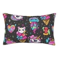 thumbnail image 1 of Disketp Pillow Covers Rainbow Unicorn Pattern Throw Pillow Case Cushion Covers,Cushion For Bedroom,Couch,Home-16"X24", 1 of 9