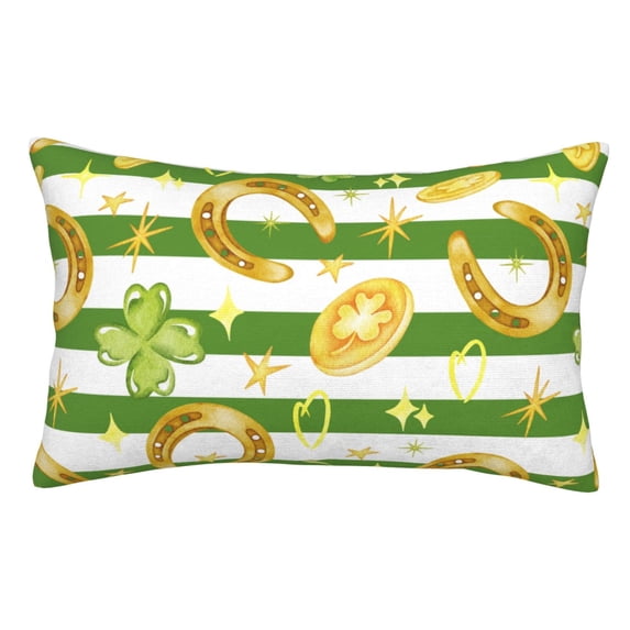Disketp Pillow Covers Watercolor St Patrick Day Pattern Throw Pillow Case Cushion Covers,Cushion For Bedroom,Couch,Home-20"X30"