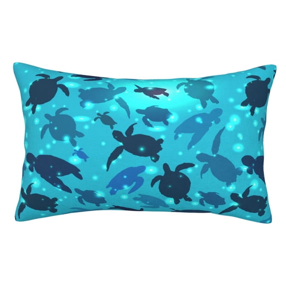 Disketp Pillow Covers World Turtle Day Pattern Throw Pillow Case Cushion Covers,Cushion For Bedroom,Couch,Home-16"X24"