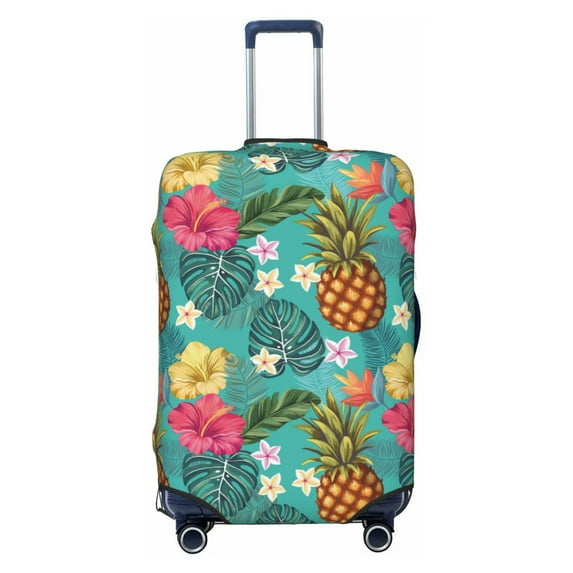 Disketp Pineapple Elastic Travel Luggage Cover Travel Suitcase Protective Cover For Trunk Case Apply To 18''-32'' Suitcase Cover-Small