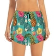 thumbnail image 1 of Disketp Pineapple Print Women's Shorts Workout Shorts for Athletic Gym Running Shorts with Phone Pockets X-Large, 1 of 8