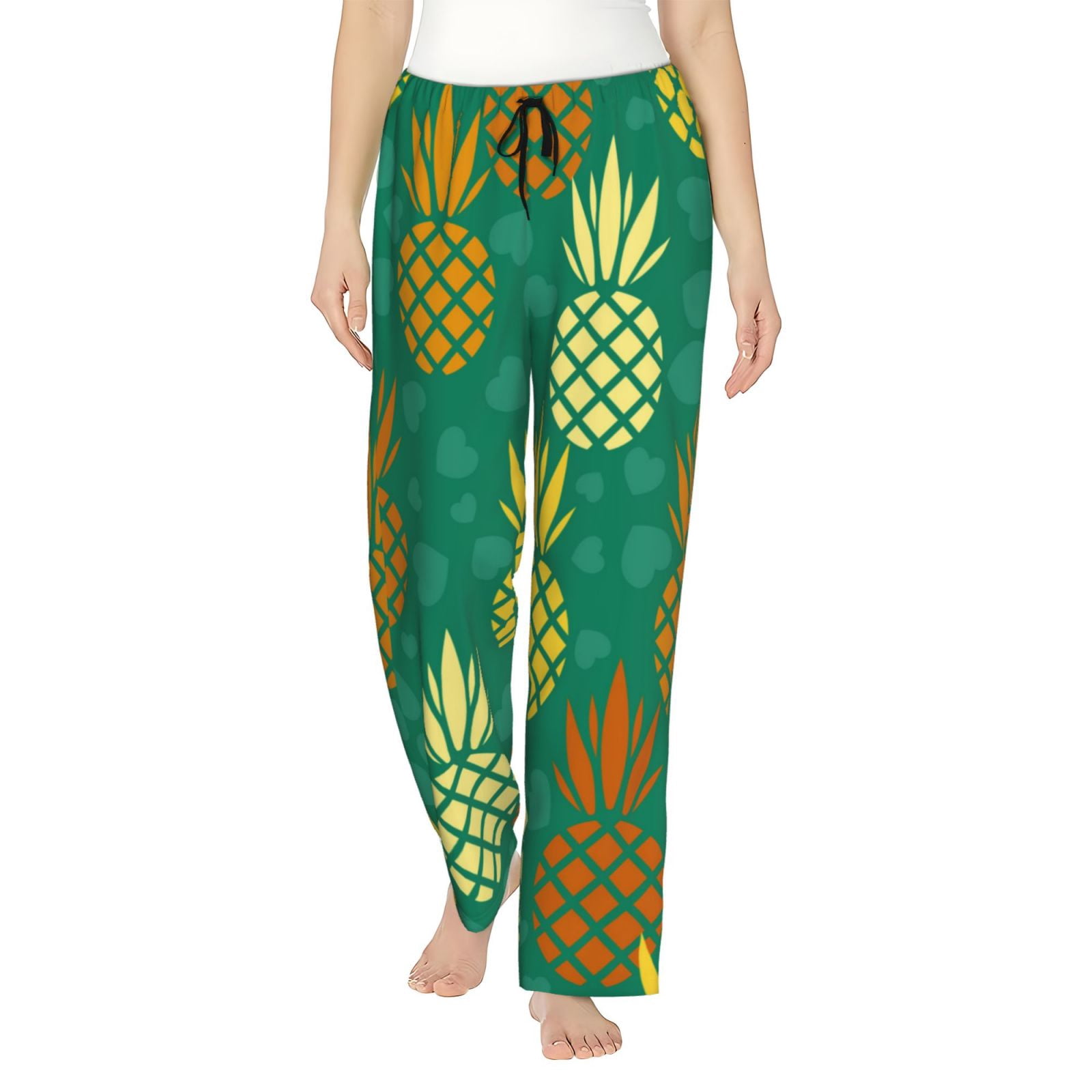 FOURSTEEDS Women's Wide Leg Fuzzy Lounge Pants - Cotton Blend, Drawstring Waist, Palazzo Style