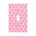 thumbnail image 1 of Disketp Pink Bows Decorator Light Switch or Receptacle Outlet Wall Plate Decorator Wall Plate Child Safe Outlet Cover-Style T, 1 of 6