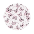 thumbnail image 1 of Disketp Pink Butterflies (2) Funny Coasters,6 Pcs Leather Coasters With Holder, Perfect Housewarming Hostess Gifts,Protect Furniture From Water Marks Scratch And Damage, 1 of 9