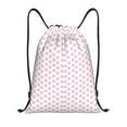 thumbnail image 1 of Disketp Pink Paw Drawstring Backpack Drawstring Gym Bags Draw String Bags for Sports, Gym, Travel, Swimming, Beach-Medium, 1 of 6