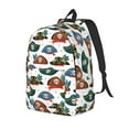 thumbnail image 1 of Disketp Pirate Hats Canvas Backpack Lightweight Travel Daypack Student Rucksack Laptop Backpack-Small, 1 of 5