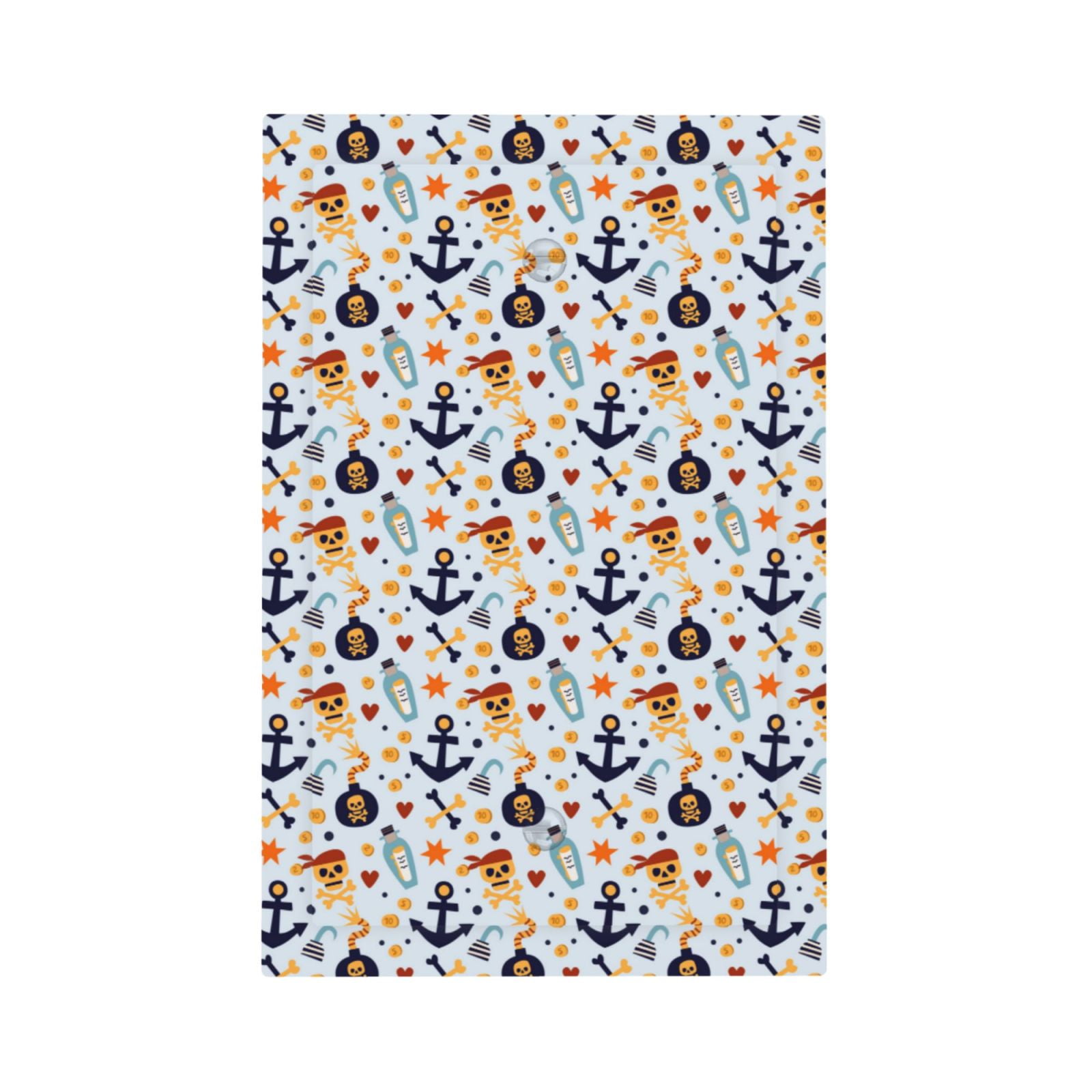 Disketp Pirate Skull And Anchor Decorative Light Switch or Outlet Wall