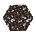 thumbnail image 1 of Disketp Pirate Skulls Funny Coasters,4 Pcs Leather Coasters With Holder, Perfect Housewarming Hostess Gifts,Protect Furniture From Water Marks Scratch And Damage, 1 of 9