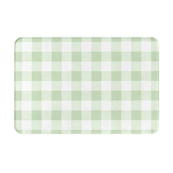 Disketp Pistachio Green Checkboard Mat For Front Door Outside - Doormat Outdoor Entrance - Welcome Mats Outdoor,Outside Entry And Outdoor Entrance 16''X24''