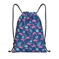 thumbnail image 1 of Disketp Plants And Flamingos Drawstring Backpack Drawstring Gym Bags Draw String Bags for Sports, Gym, Travel, Swimming, Beach-Small, 1 of 6