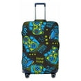 thumbnail image 1 of Disketp Play Game Elastic Travel Luggage Cover Travel Suitcase Protective Cover For Trunk Case Apply To 18''-32'' Suitcase Cover (Luggage not included)-Small, 1 of 9