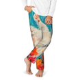 thumbnail image 1 of Disketp Playful Floral Cat for Teenagers' Pajama Pants ,Lounge Pants Teen joggers Ideal for Home, School, or Sports-Small, 1 of 6