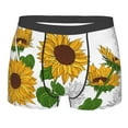 thumbnail image 1 of Disketp Plump Sunflower And Sketch Men'S Boxer Briefs,Soft And Breathable Cotton Underwear With Comfortflex Waistband, 1 of 9