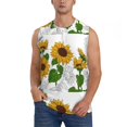 thumbnail image 1 of Disketp Plump Sunflower Sleeveless Tshirts For Men, Muscle Shirts For Men Dry Fit Tank Top-3x-Large, 1 of 8