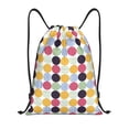 thumbnail image 1 of Disketp Polka Dot Drawstring Backpack Drawstring Gym Bags Draw String Bags for Sports, Gym, Travel, Swimming, Beach-Small, 1 of 6
