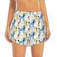 thumbnail image 1 of Disketp Poodle Dog Print Women's Shorts Workout Shorts for Athletic Gym Running Shorts with Phone Pockets Medium, 1 of 8