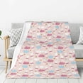 thumbnail image 1 of Disketp Poodle In Ballet Skirts Dancing Cozy Flannel Fleece Throw Blanket: Has a velvety texture for All Seasons - Perfect for Women, Men, & Kids"60"x50", 1 of 6