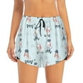 thumbnail image 1 of Disketp Poodle Playing Skateboard Print Women's Shorts Workout Shorts for Athletic Gym Running Shorts with Phone Pockets Medium, 1 of 8