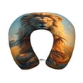 thumbnail image 1 of Disketp Prairie Meditating Lion Travel Pillow Memory Foam Neck Pillow Support Pillow for Camping, Sleeping Rest Cushion Airplane Pillow, 1 of 8