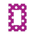 thumbnail image 1 of Disketp Purlpe And White Polka Dot Decorative Light Switch or Outlet Wall Plate with Safety Cover-Style U, 1 of 6