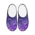 thumbnail image 1 of Disketp Purple Bubble Abstract Art Women's Men's Slippers Plush Slip-On House Slipper for Winter Indoor Soft Cushion Non-slip Fluffy Slides Slippers-11, 1 of 7