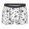 thumbnail image 1 of Disketp Purple Chicory Men's Boxer Briefs,Soft and Breathable Cotton Underwear with ComfortFlex Waistband, 1 of 7