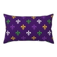 Disketp Purple Mardi Gras Pillowcase, Queen Size Pillow Cases for