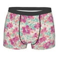 thumbnail image 1 of Disketp Purple Watercolor Flowers Men's Boxer Briefs,Soft and Breathable Cotton Underwear with ComfortFlex Waistband, 1 of 7