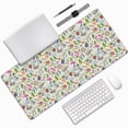 thumbnail image 1 of Disketp Rabbit And Butterfly Gaming Mouse Mat Long Extended Mouse Pad Desk Mat Non-Slip Rubber Mice Pads Stitched Edges(315.5 x 16 x 0.12 Inches), 1 of 8