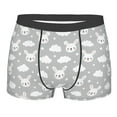 thumbnail image 1 of Disketp Rabbit And Cloud Men's Boxer Briefs,Soft and Breathable Cotton Underwear with ComfortFlex Waistband, 1 of 7