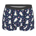 thumbnail image 1 of Disketp Rabbit And Flower Men's Boxer Briefs,Soft and Breathable Cotton Underwear with ComfortFlex Waistband, 1 of 7