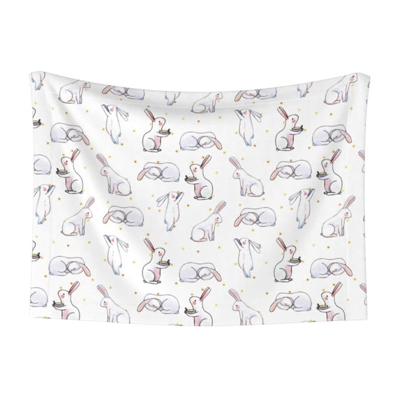 Disketp Rabbit Eating Dog Blanket/Bed Cover for Dogs and Cats,Puppy Essentials-Small