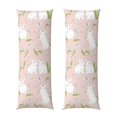 thumbnail image 1 of Disketp Rabbit Print Body Pillow Cover - Super Soft 20x54 Body Pillow Case,Long Side Hidden Zipper (without pillow core), 1 of 6