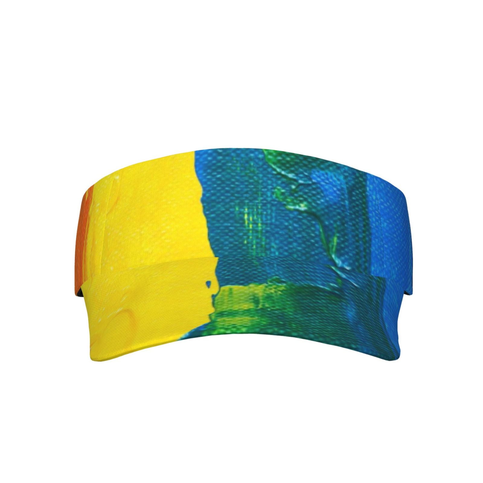 Disketp Rainbow Colored Sun Visors for Women Men Unisex Tennis Golf ...