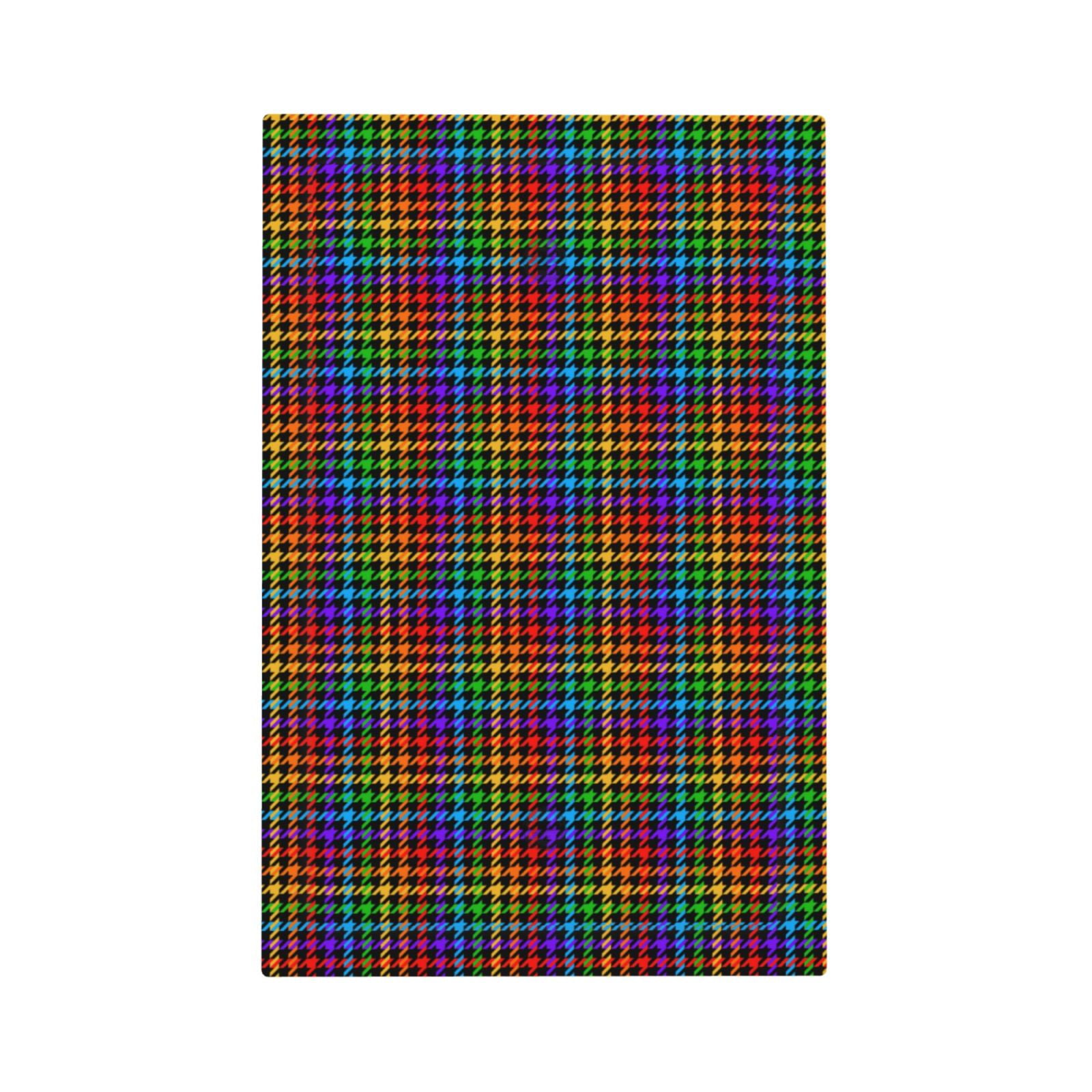 Disketp Rainbow Houndstooth Decorative Light Switch or Outlet Wall