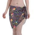 thumbnail image 1 of Disketp Rainbow Jellyfishes Women Swimsuit Cover Up Short Chiffon Summer Beach Sarong Bikini Wrap Skirt Bathing Suit, 1 of 7